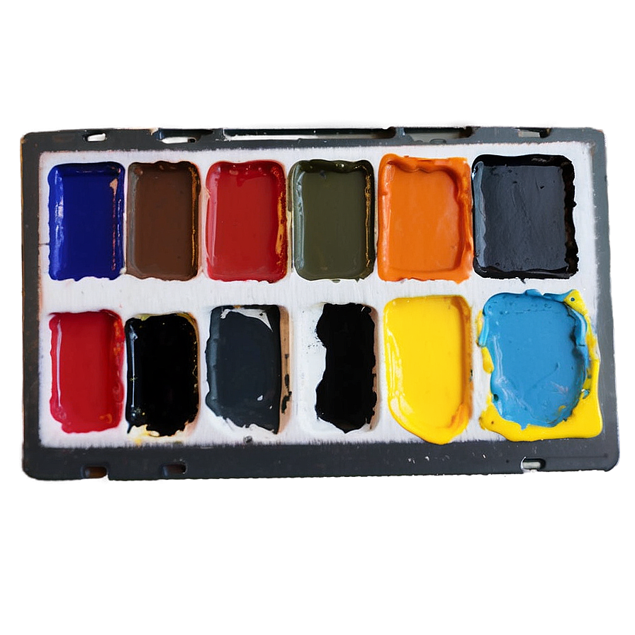 Oil Paint Palette Png 6 PNG image