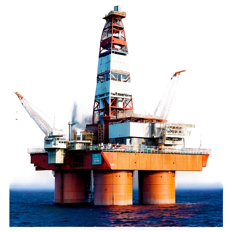 Oil Rig In Heavy Weather Png Hhn53 PNG image