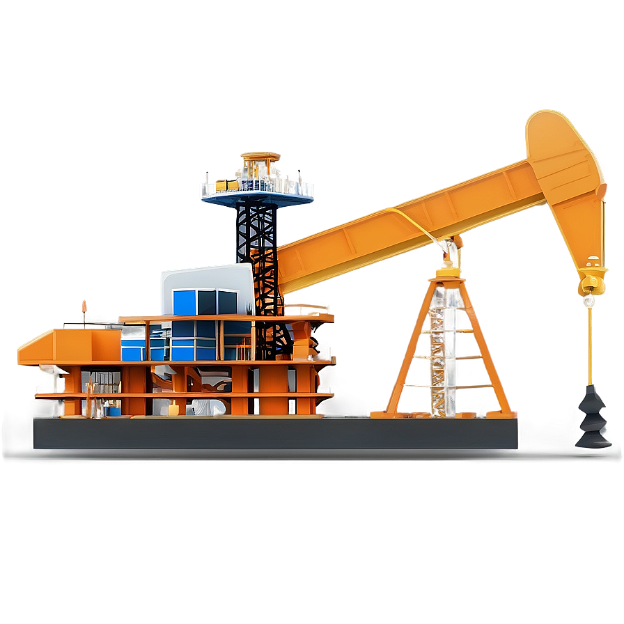 Oil Rig Under Construction Png 06122024 PNG image