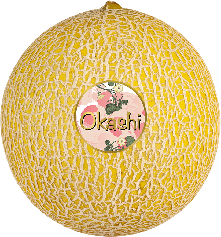 Okashi Melon Branded Product PNG image