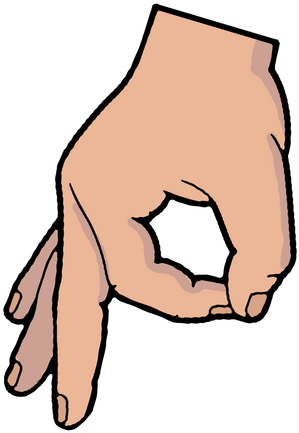 Okay Hand Gesture Illustration PNG image