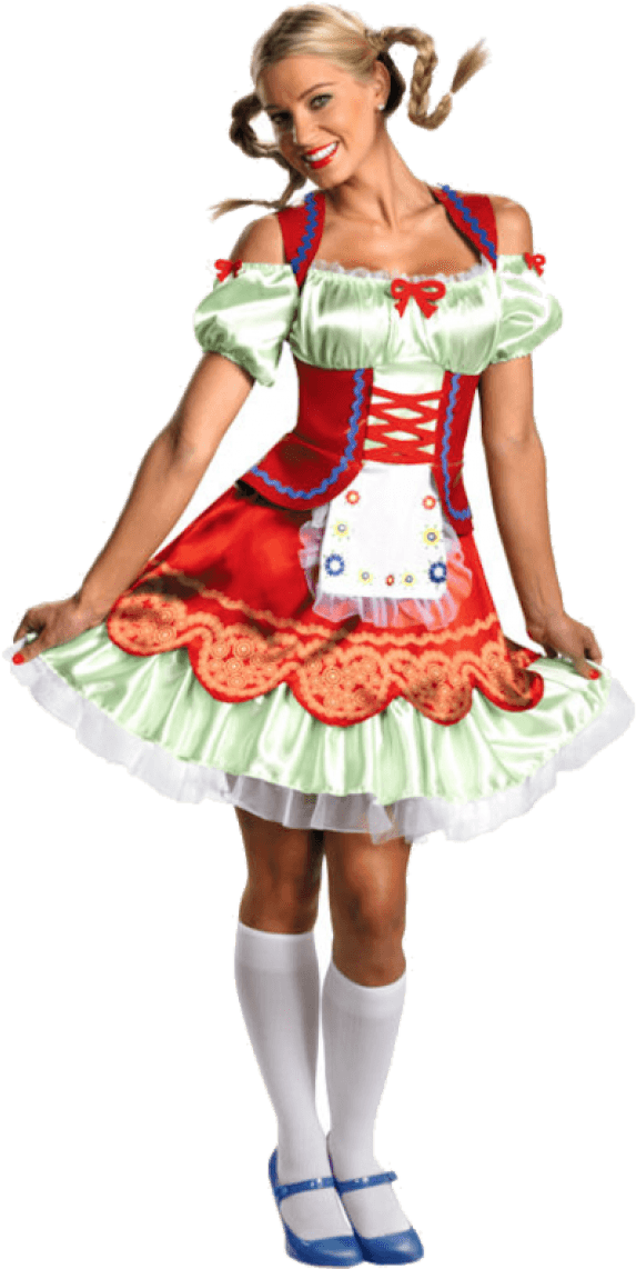 Oktoberfest Traditional Dress Woman PNG image