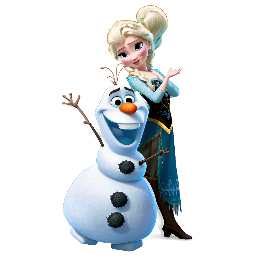 Olaf And Elsa Magic Png Mky PNG image