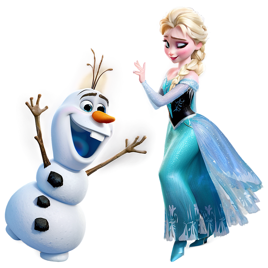 Olaf And Elsa Magic Png Roh75 PNG image