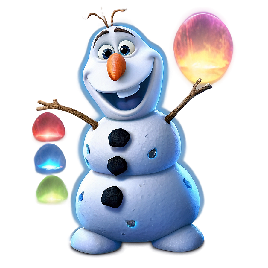 Olaf And The Northern Lights Png 05232024 PNG image