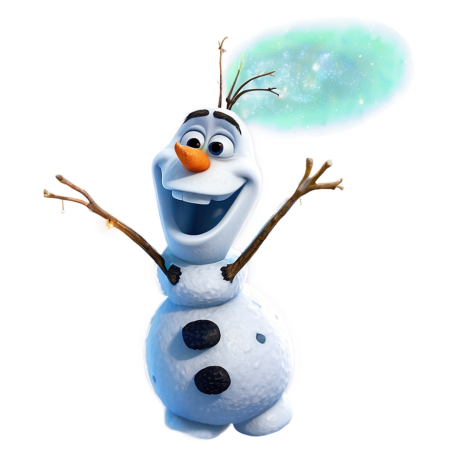 Olaf And The Northern Lights Png Dch PNG image