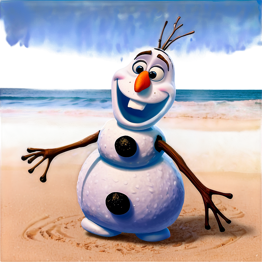 Olaf Beach Day Png Fap52 PNG image