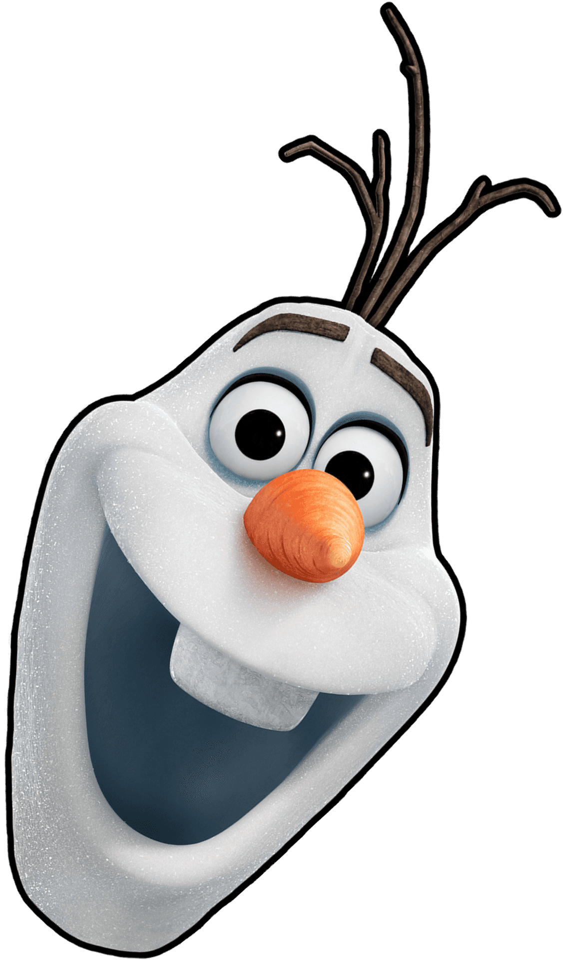 Olaf Frozen Character Portrait PNG image