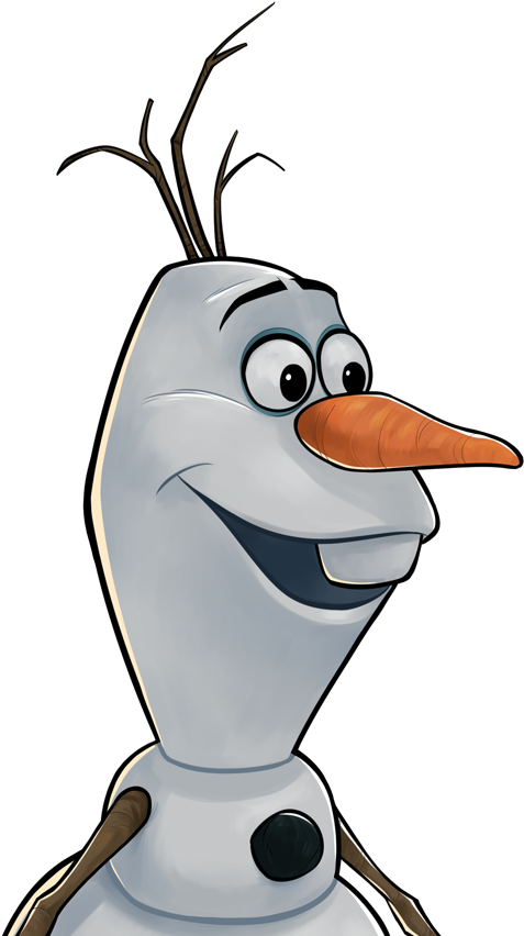 Olaf Frozen Character Portrait PNG image