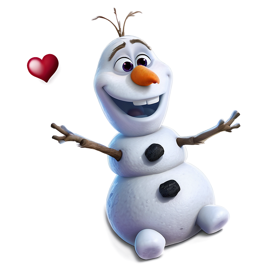 Olaf In Love Png Xyk PNG image