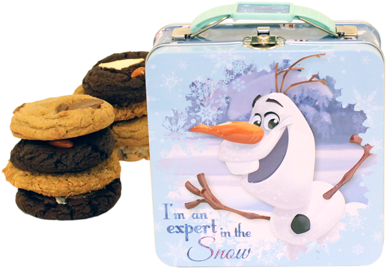 Olaf Lunchboxand Cookies PNG image