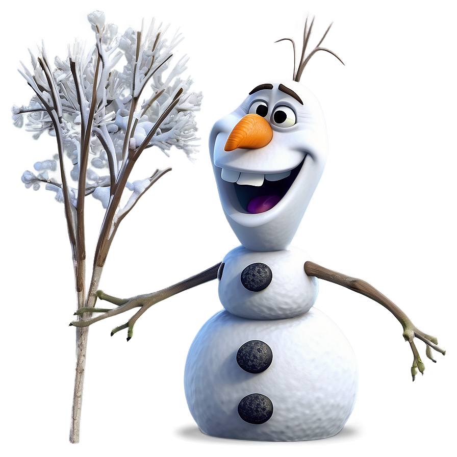 Olaf Snowman Cartoon Png 06132024 PNG image