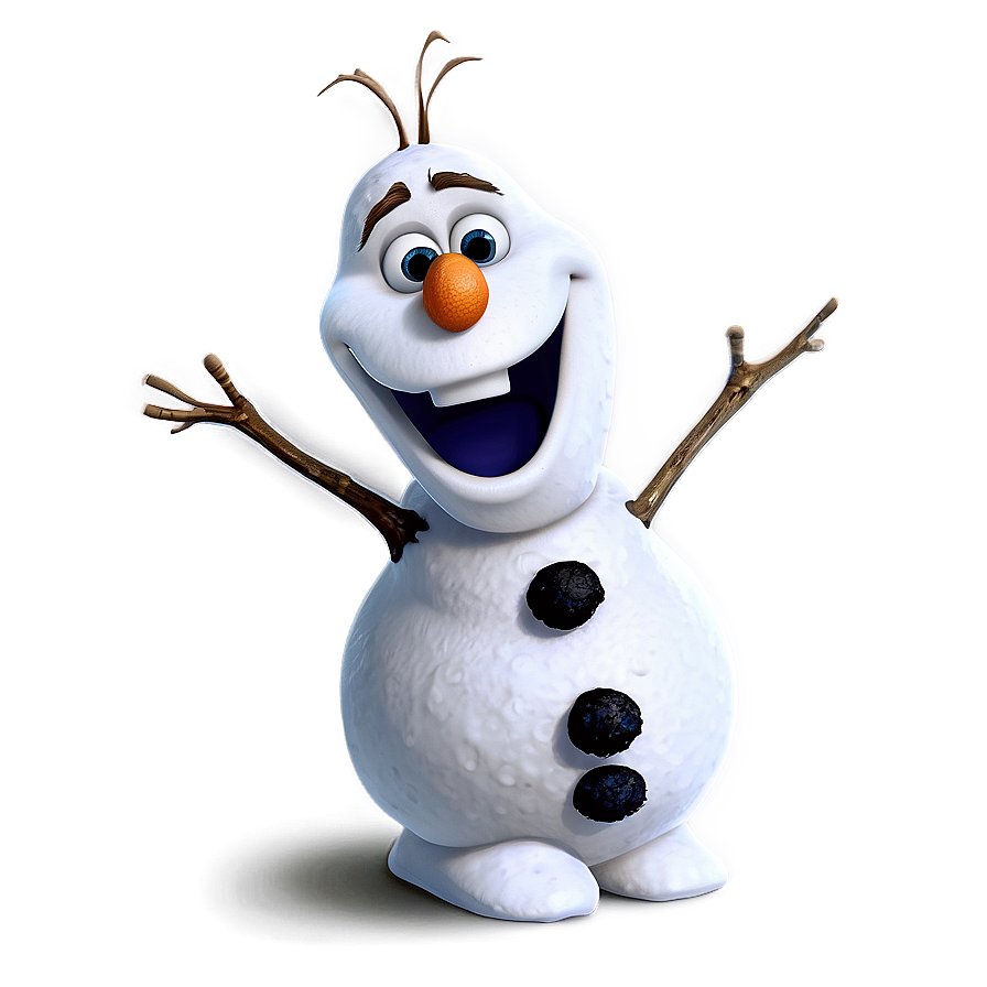 Olaf Snowman Cartoon Png 06132024 PNG image