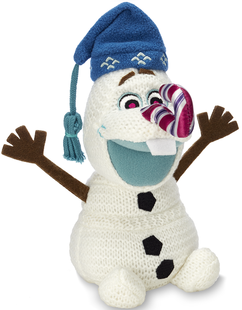 Olaf Snowman Plush Toy With Hat PNG image