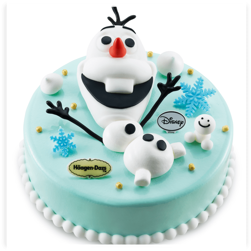 Olaf Themed Disney Cake PNG image