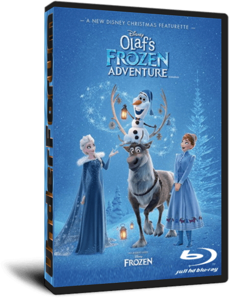 Olafs Frozen Adventure Blu Ray Cover PNG image