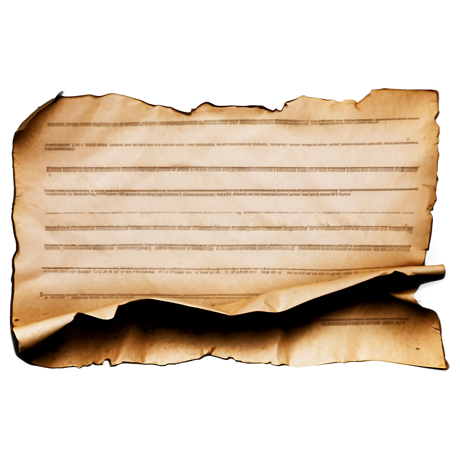 Old Burned Paper Png 06122024 PNG image