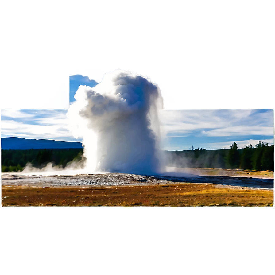 Old Faithful Geyser Yellowstone Png 14 PNG image