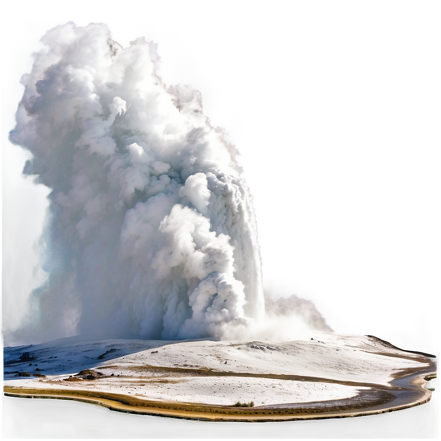 Old Faithful Geyser Yellowstone Png Tjh16 PNG image