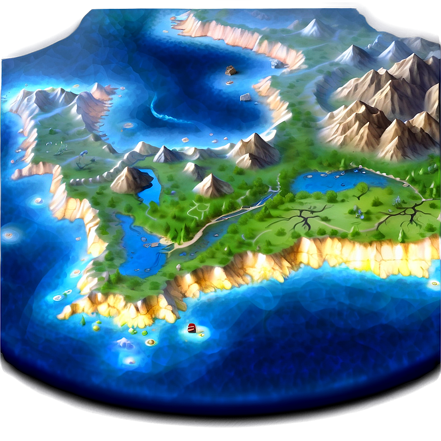 Old Fantasy Map Png Lpb27 PNG image