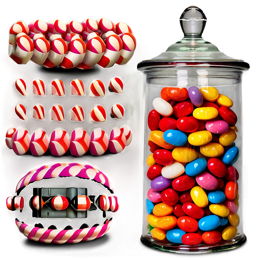 Old-fashioned Candy Jar Png Ber PNG image