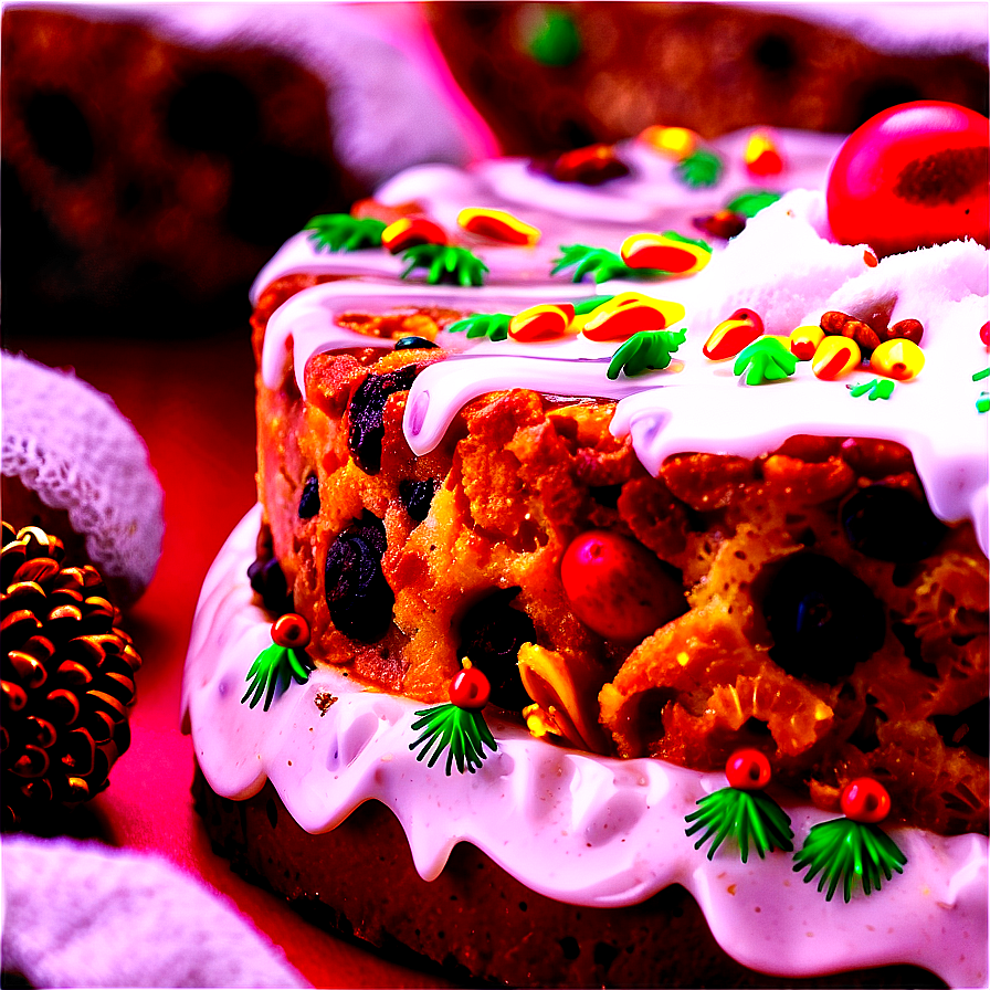 Old-fashioned Christmas Fruitcake Png 36 PNG image