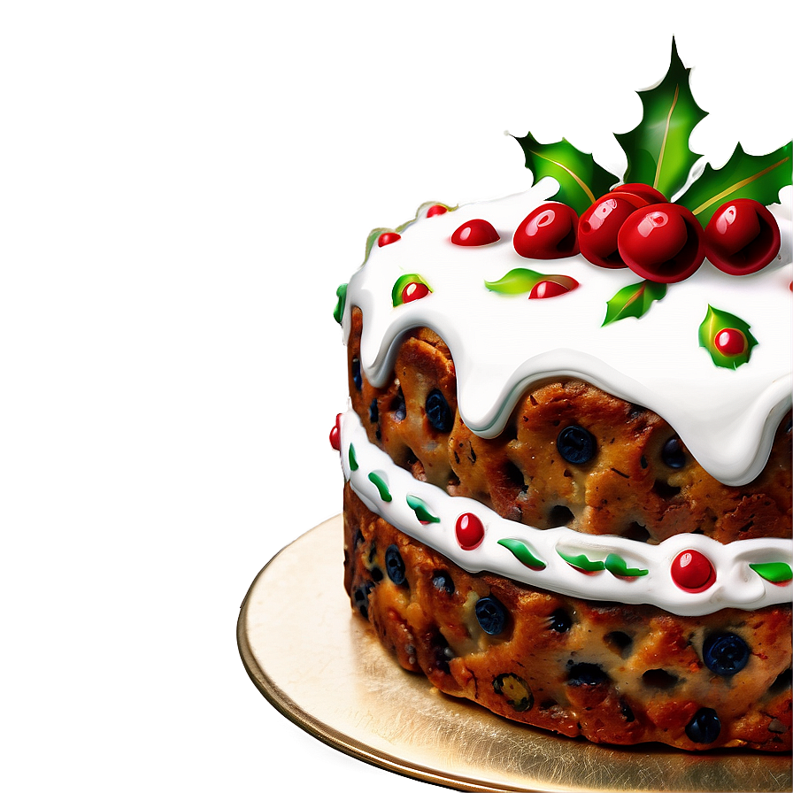 Old-fashioned Christmas Fruitcake Png 83 PNG image