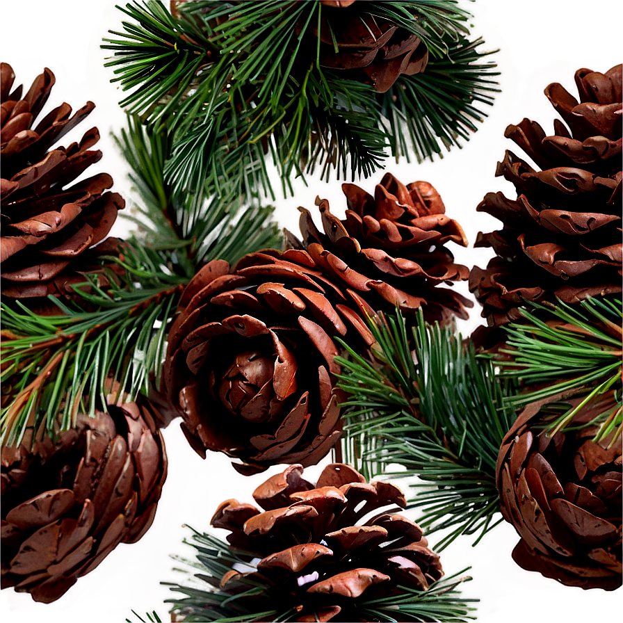 Old-fashioned Christmas Pinecone Png Anm75 PNG image