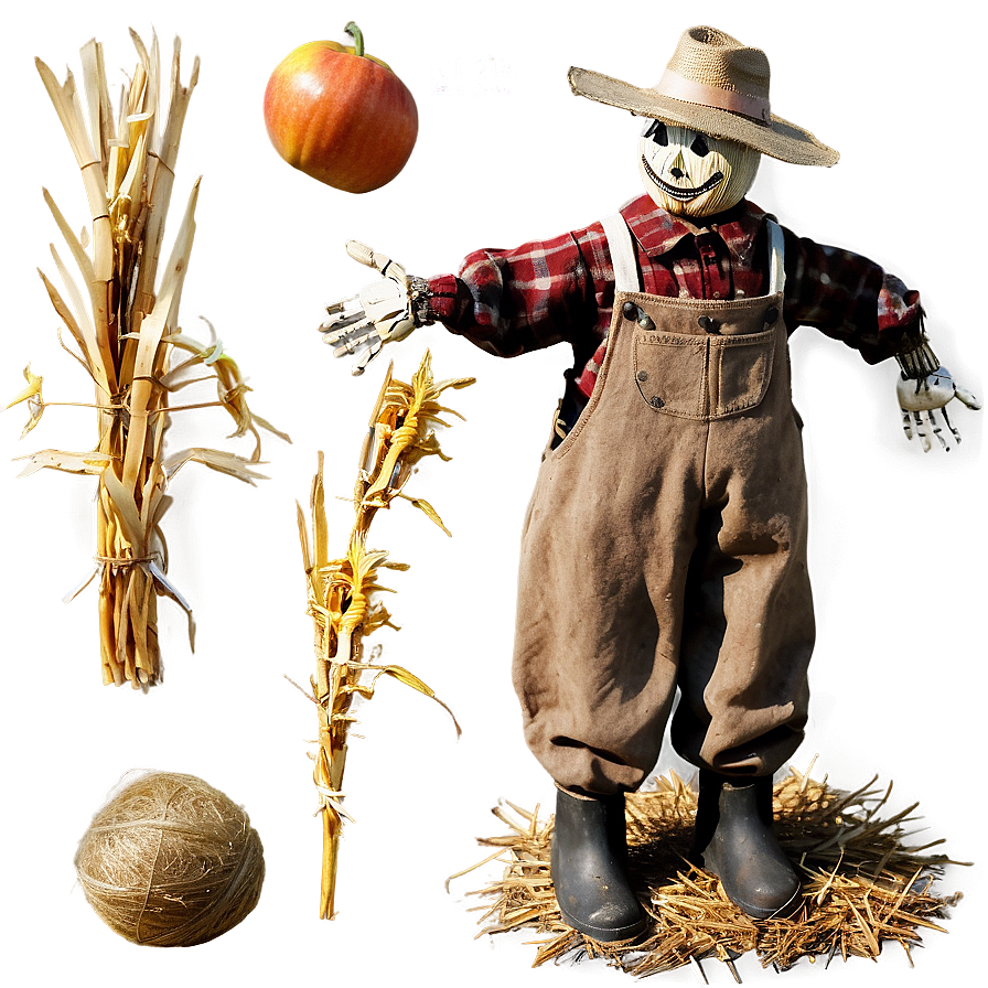 Old-fashioned Farm Scarecrow Png 81 PNG image