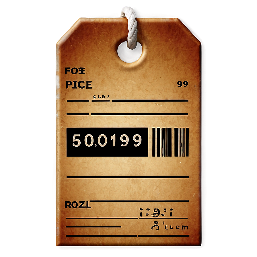 Old Fashioned Price Tag Png 05252024 PNG image