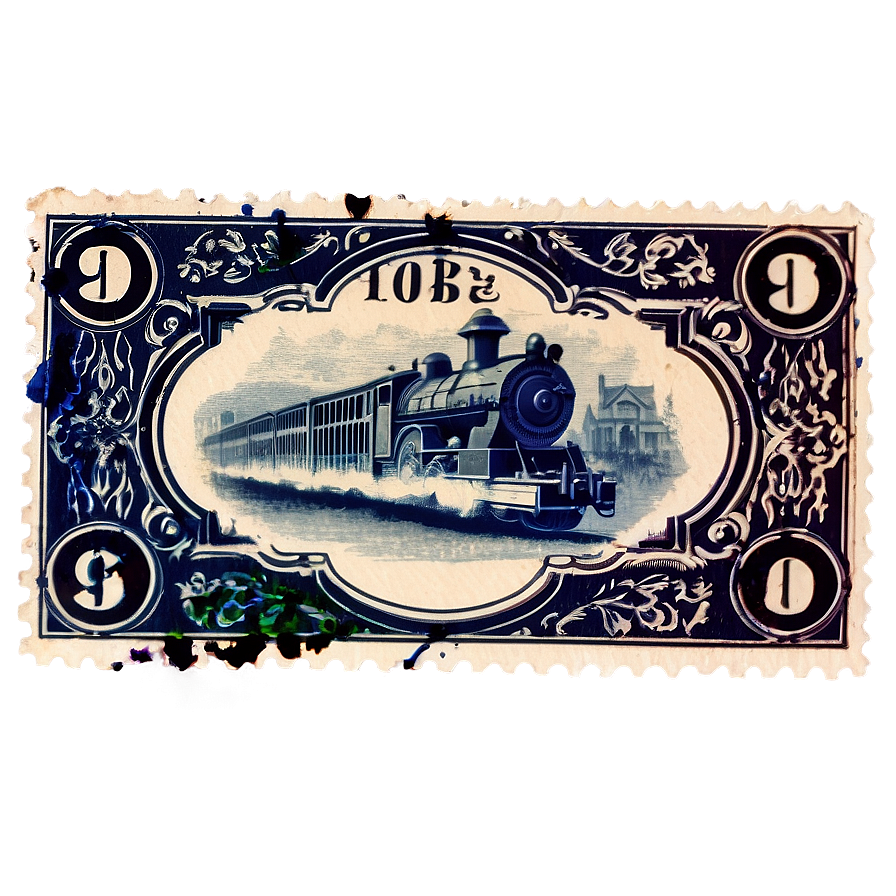 Old-fashioned Stamp Illustration Png Qjd81 PNG image