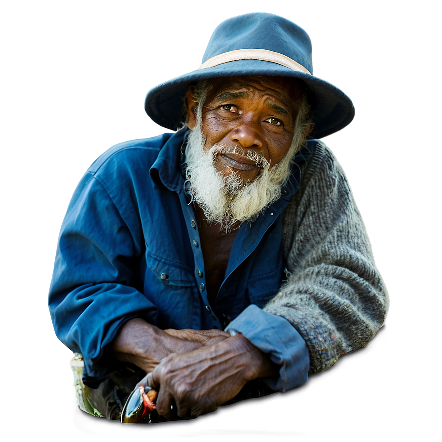 Old Fisherman With Catch Png Xgc98 PNG image