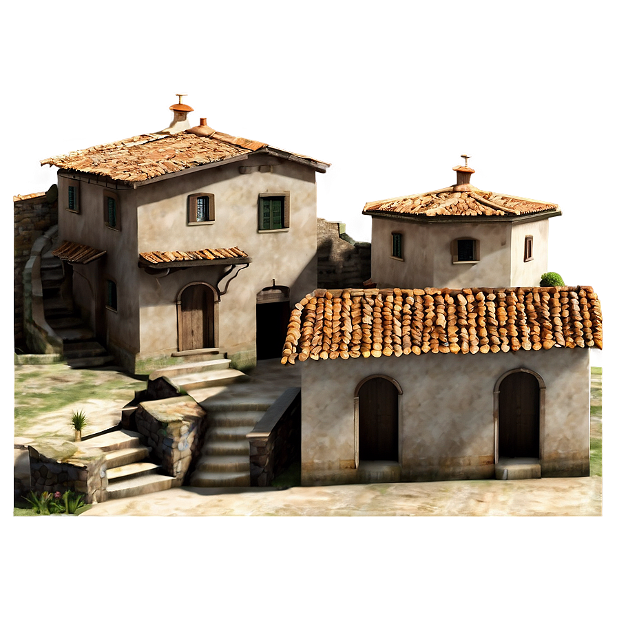 Old Italian Village Luca Png Ymq PNG image