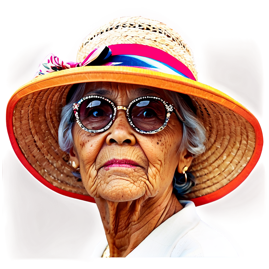 Old Lady With Hat Png 3 PNG image