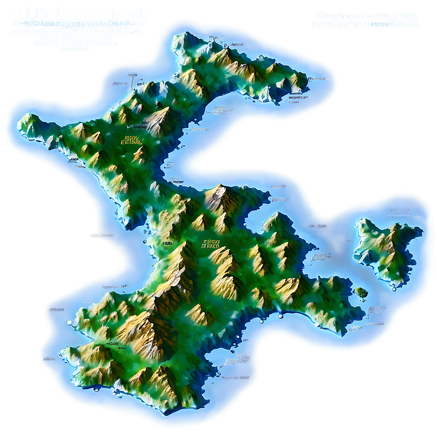 Old Map Of Unknown Lands Png 63 PNG image