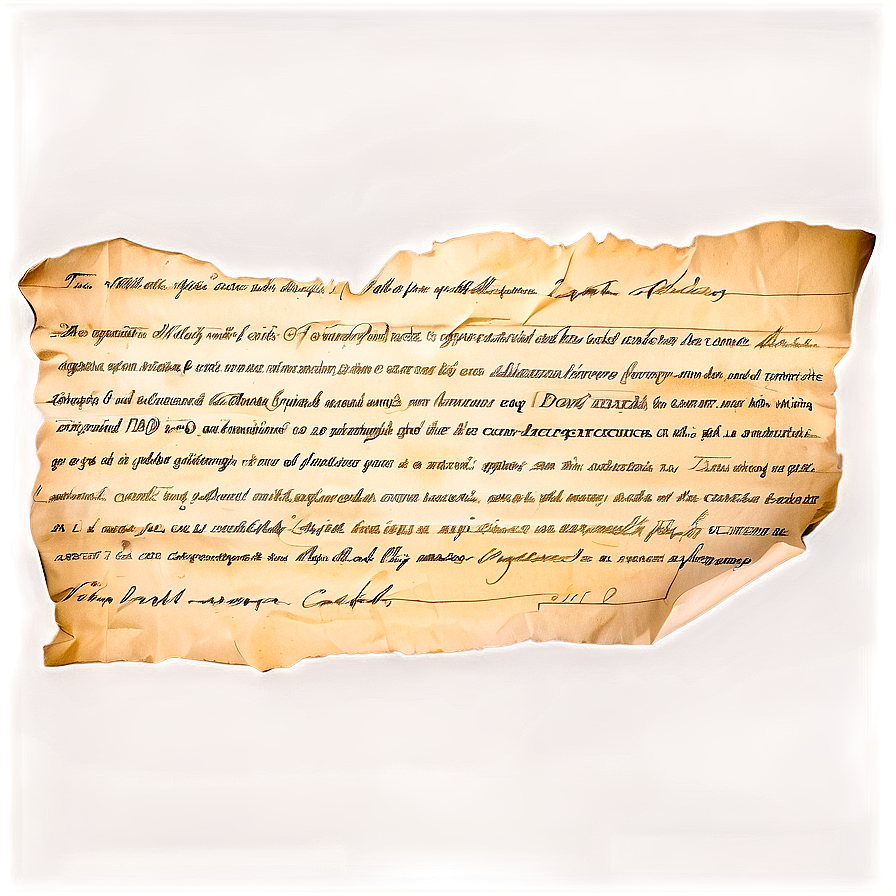 Old Paper Texture With Writing Png 06252024 PNG image