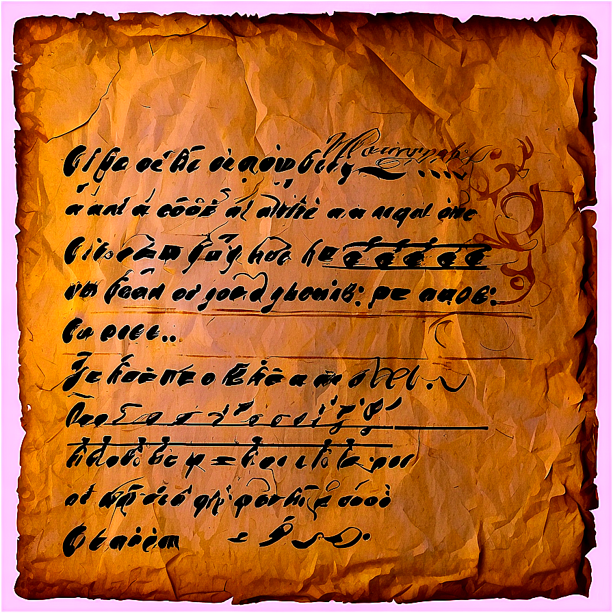 Old Paper Texture With Writing Png Myq PNG image