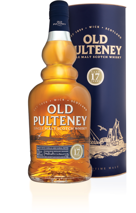 Old Pulteney17 Year Old Single Malt Scotch Whisky PNG image