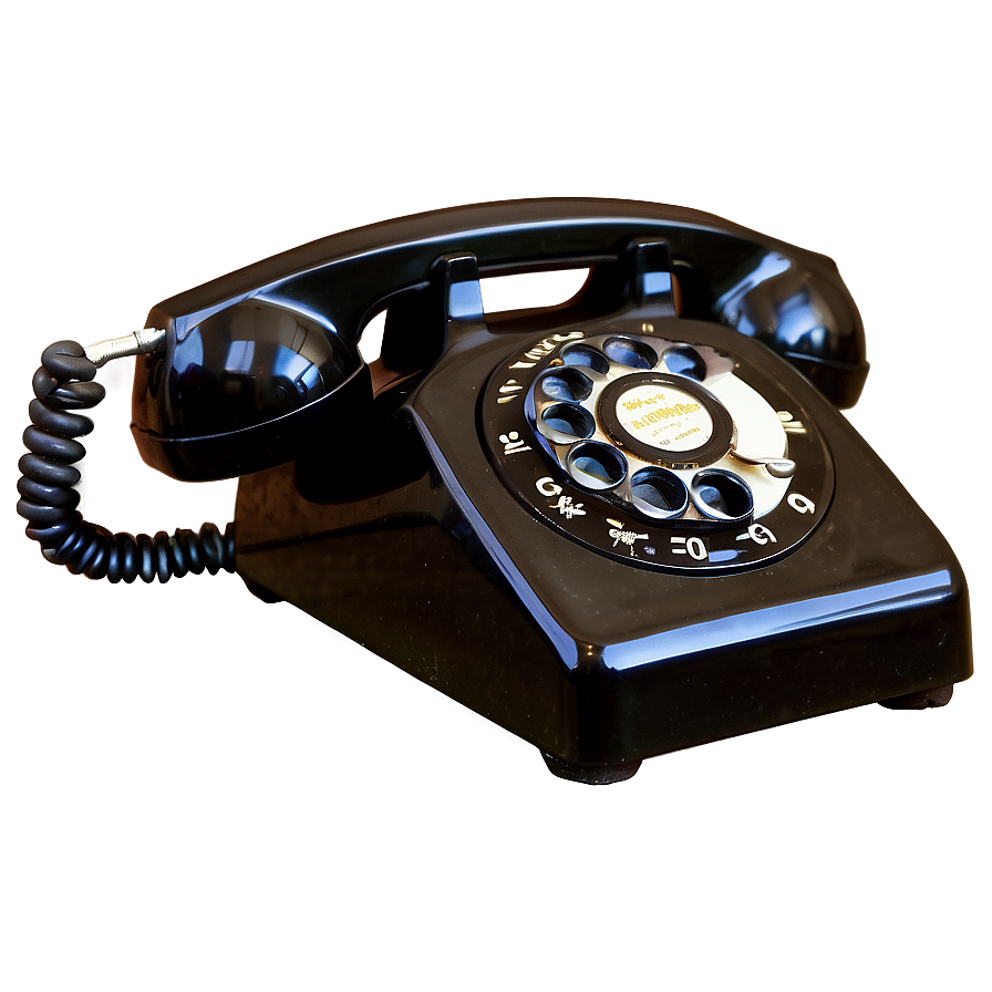 Old Rotary Dial Phone Png 06252024 PNG image