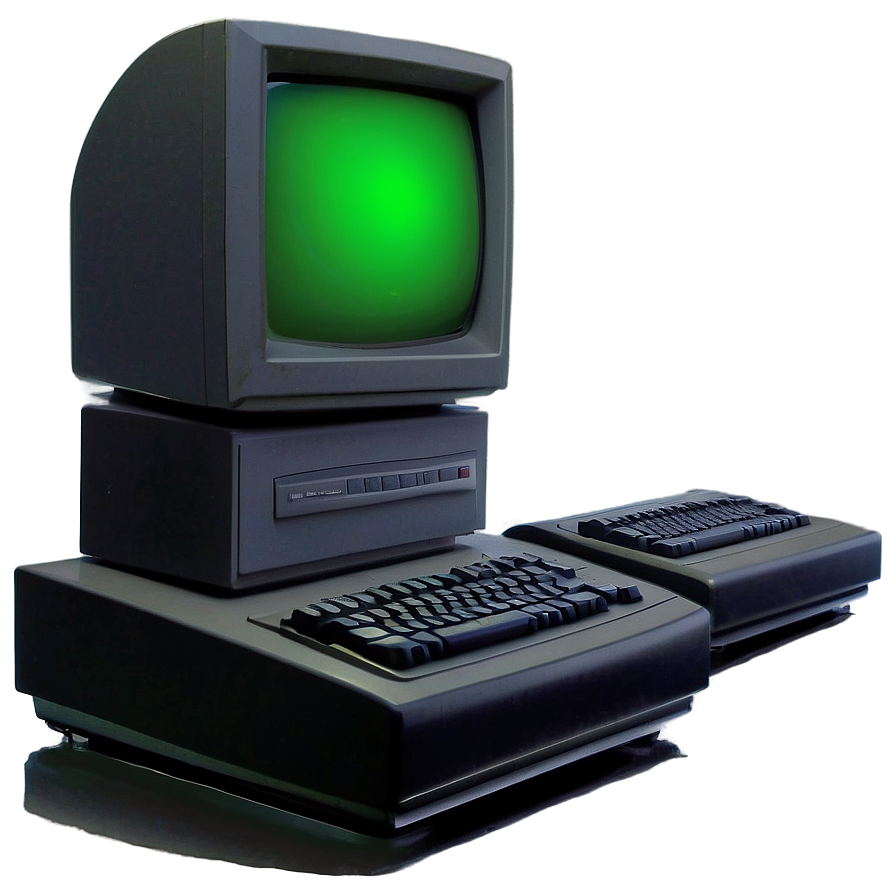 Old School 90s Computer Setup Png 48 PNG image