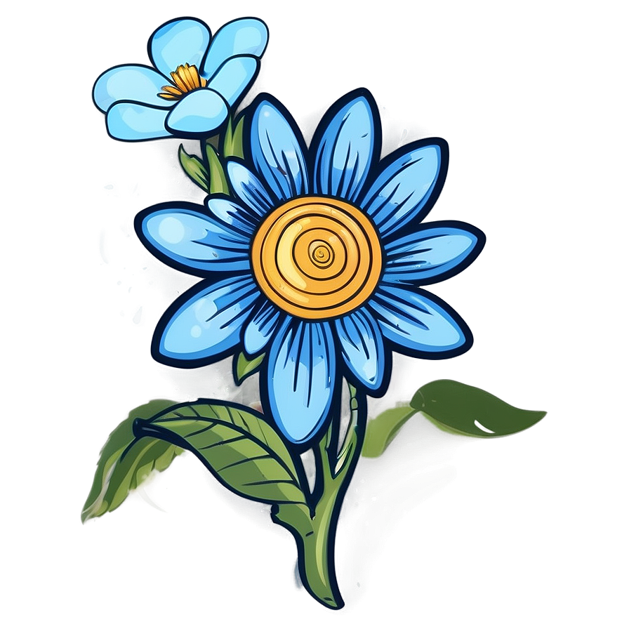 Old-school Bloom Graphic Png Ext75 PNG image