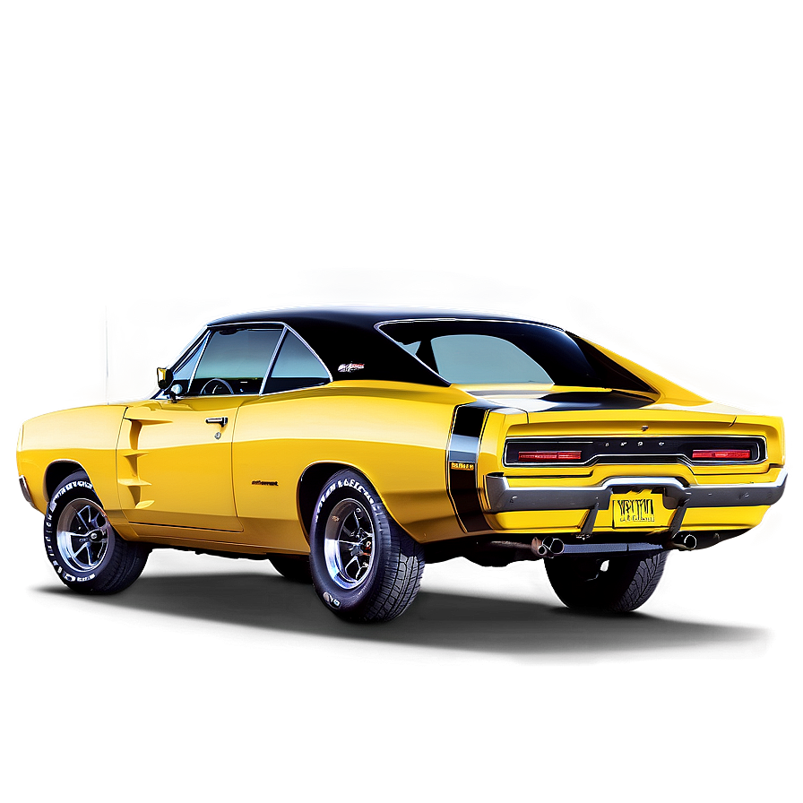 Old School Dodge Charger Png 06122024 PNG image