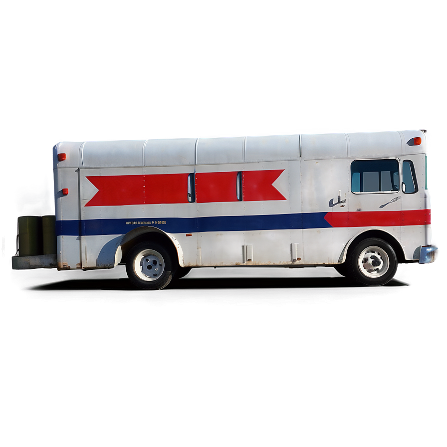 Old School Mail Truck Png 11 PNG image