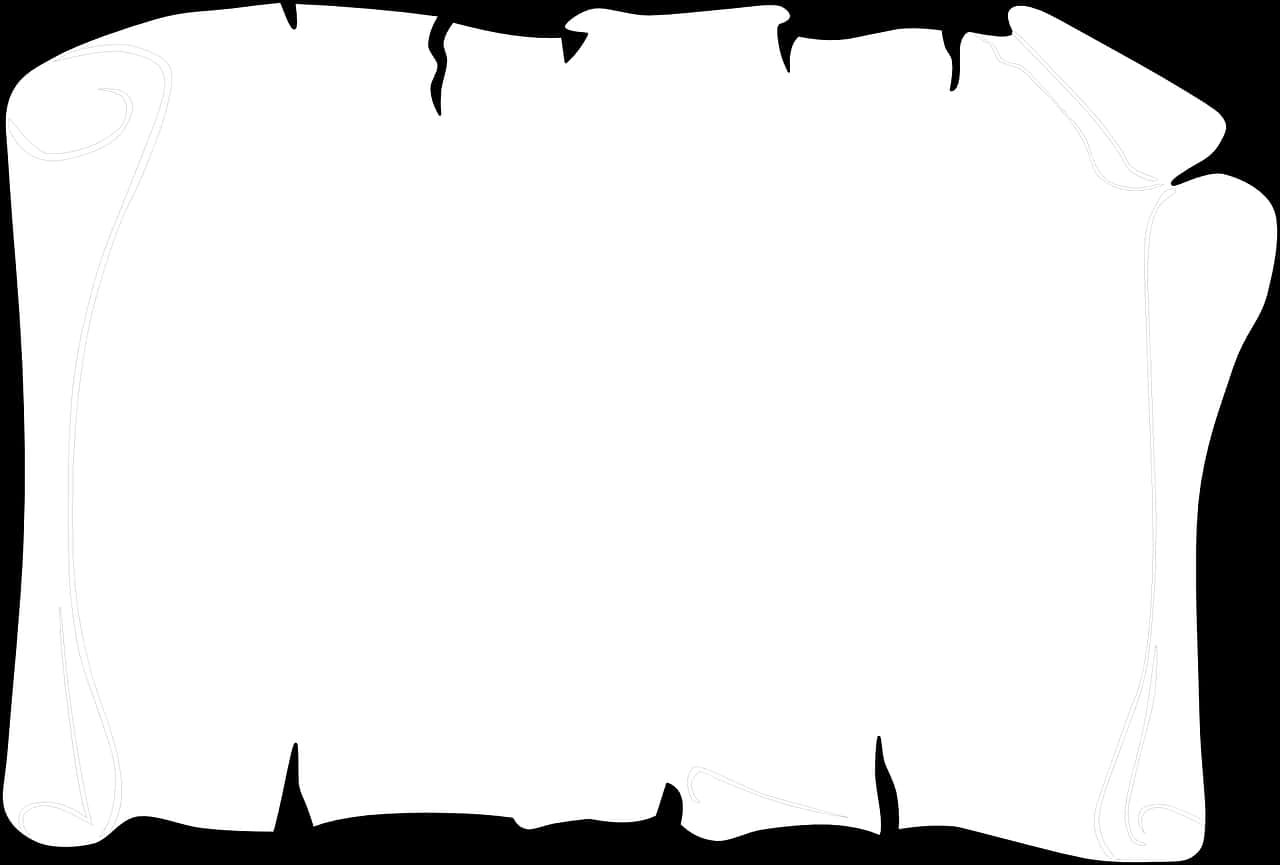 Old Scroll Blank Template PNG image