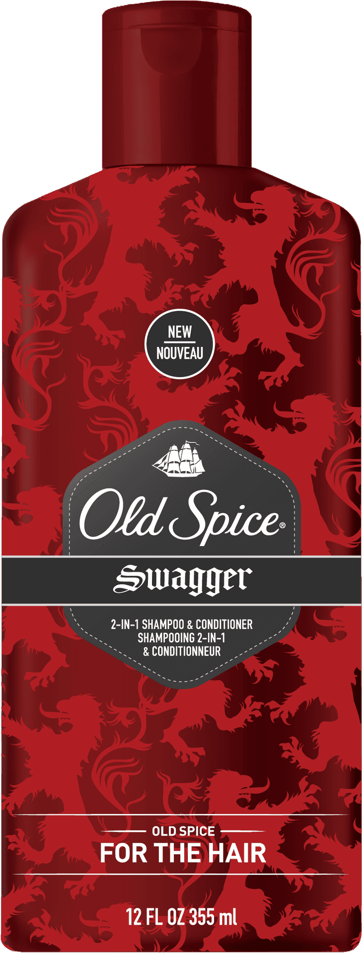 Old Spice Swagger Shampoo Conditioner Bottle PNG image