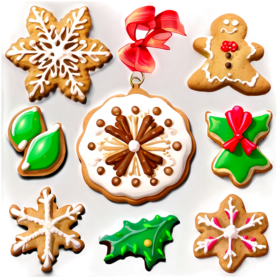 Old-style Christmas Cookies Png 06252024 PNG image