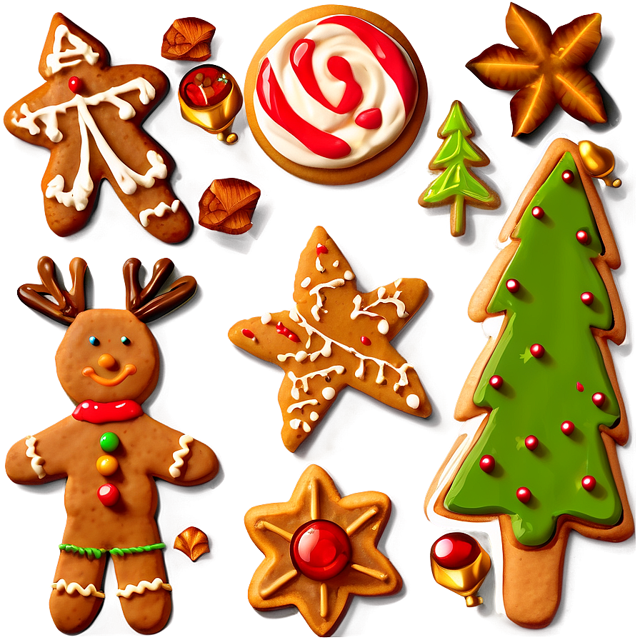 Old-style Christmas Cookies Png Dry5 PNG image