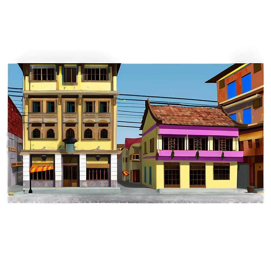 Old Town City Street Png Sly PNG image