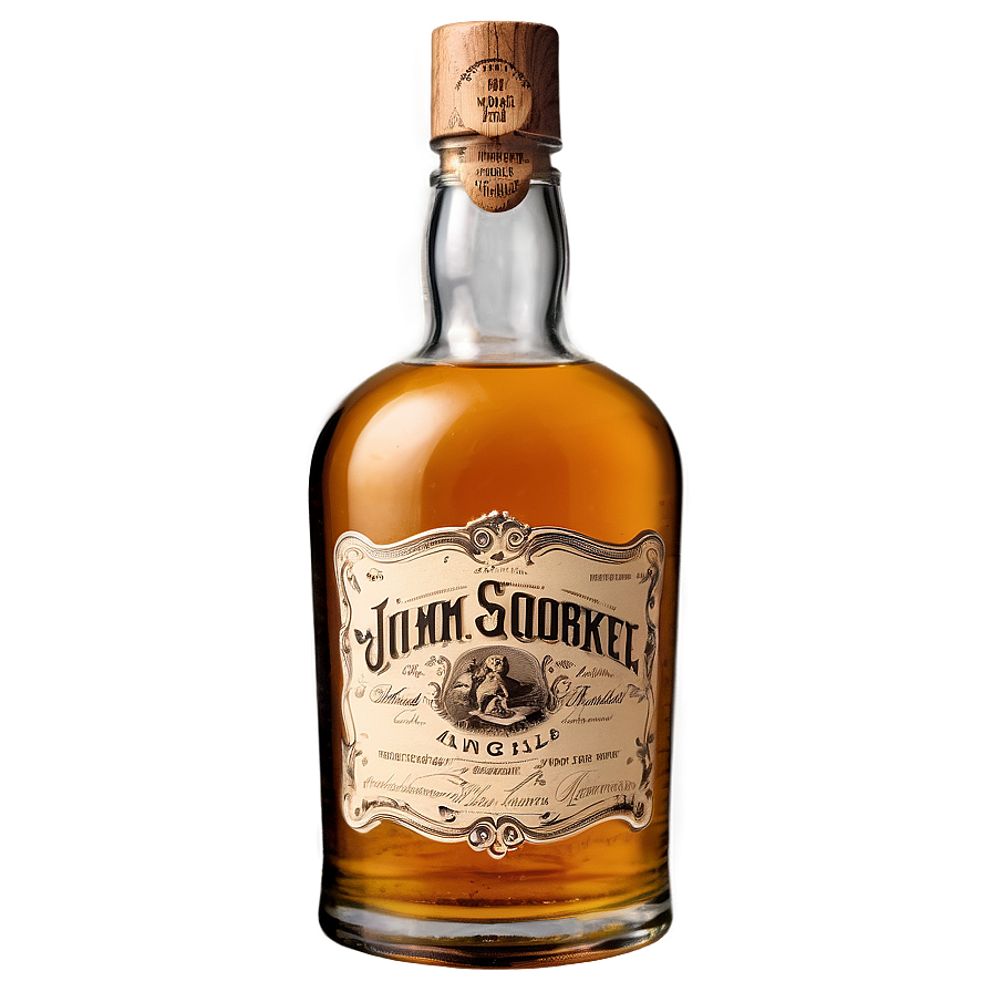 Old Whiskey Bottle Png 06212024 PNG image