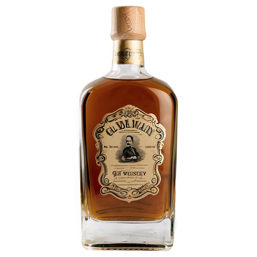 Old Whiskey Bottle Png 06212024 PNG image